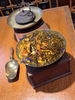 rooibos vert ananas bio, Rooibos Vert Verger d'Ananas Bio Ombelle, mélange en vrac, vignette 3