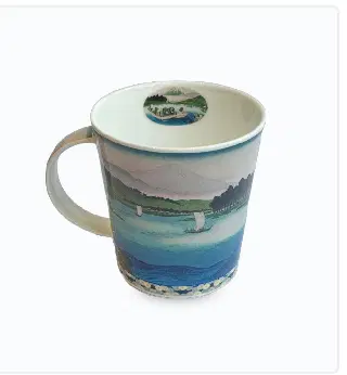 Mug fine bone china Dunoon Blue Ocean, porcelaine fine anglaise, Lomond, vignette 12