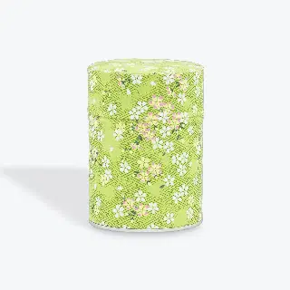 Boîte à thé washi Akemi Esprit Céladon, feuilles de ginkgo jaunes et grises, vignette 15