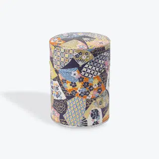 Boîte à thé washi Akemi Esprit Céladon, feuilles de ginkgo jaunes et grises, vignette 22