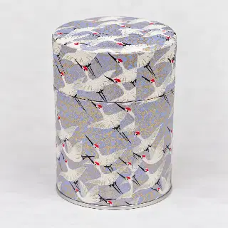 Boîte à thé washi Akemi Esprit Céladon, feuilles de ginkgo jaunes et grises, vignette 20
