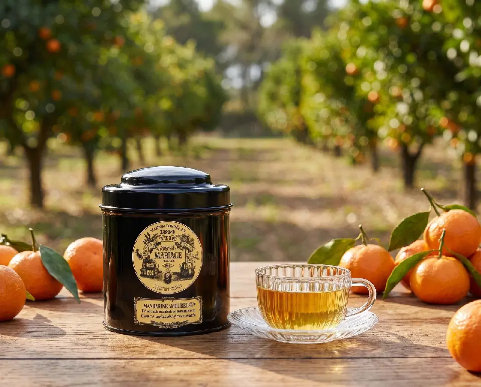 Mandarine Amoureuse, thé vert mandarine Mariage Frères