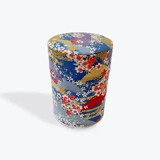 Boîte à thé washi Akemi Esprit Céladon, feuilles de ginkgo jaunes et grises, vignette 73