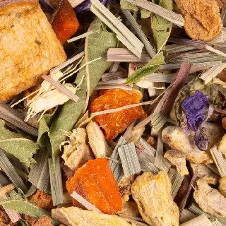 infusion gingembre citron soir bio, Lune de Gingembre Citron Bio Ombelle, mélange en vrac, vignette 1