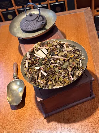 maté menthe bio, Aurore de Menthe & Maté Bio Ombelle, mélange en vrac, vignette 3