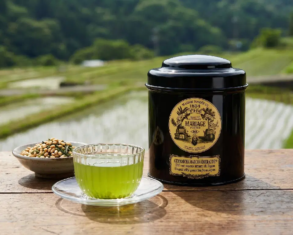 Genmaïcha Matcha Émeraude, thé vert Mariage Frères