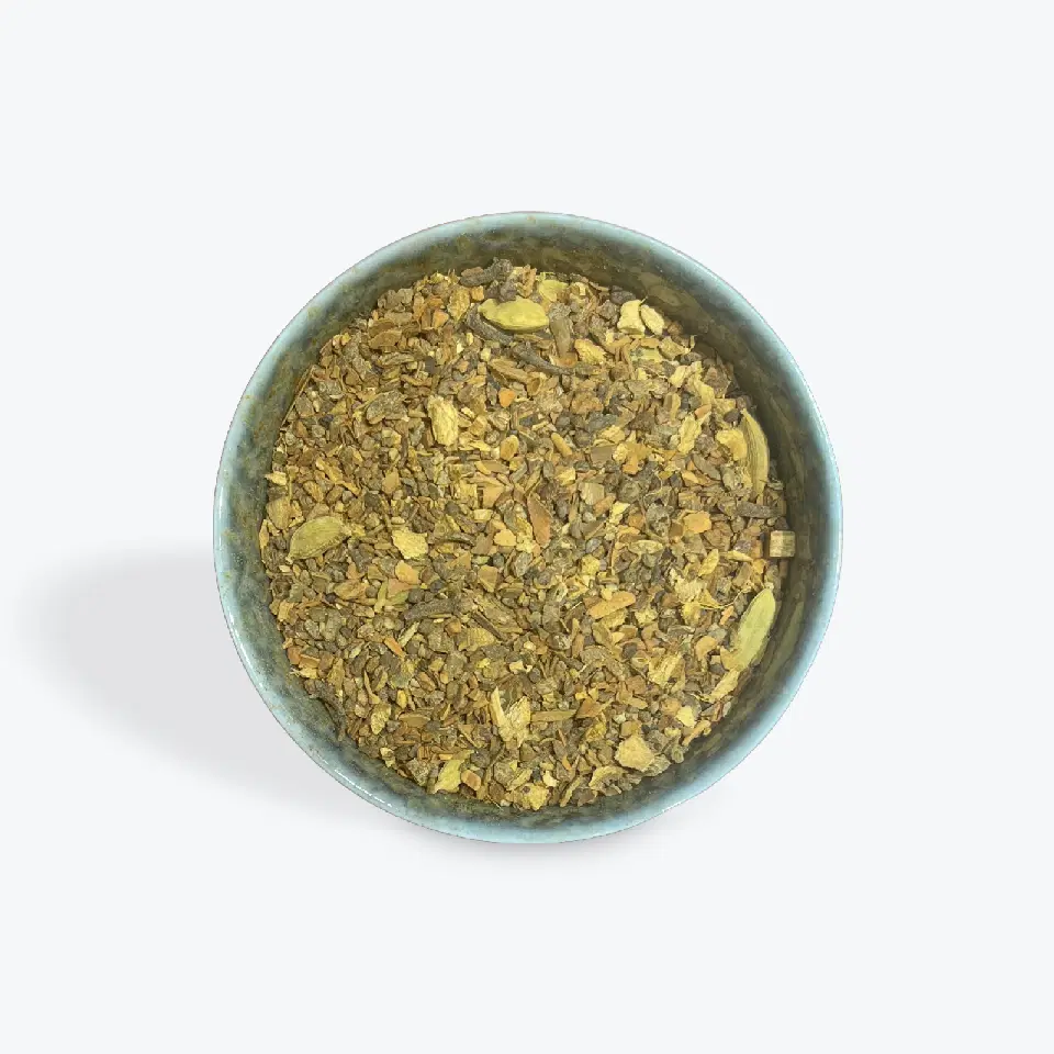 Chai Caramel : épices chai et morceaux de caramel