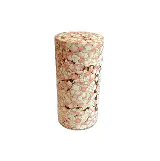 Boîte à thé washi Arida 150 g Esprit Céladon, grues blanches sur fond vert, vignette 18