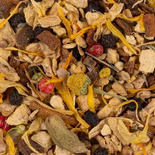 tisane épicée du soleil bio, Surya Soleil d'Épices Bio Ombelle, mélange en vrac, vignette 1