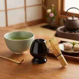 Porte-fouet à matcha en bambou pour chasen, vignette 3
