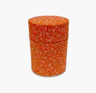 Boîte à thé washi Akemi Esprit Céladon, feuilles de ginkgo jaunes et grises, vignette 45